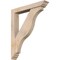 Ekena Millwork Funston Traditional Smooth Bracket w/ Offset Brace, Douglas Fir, 5 1/2"W x 34"D x 40"H BKT0604X34X40FST01SDF - alternate 1